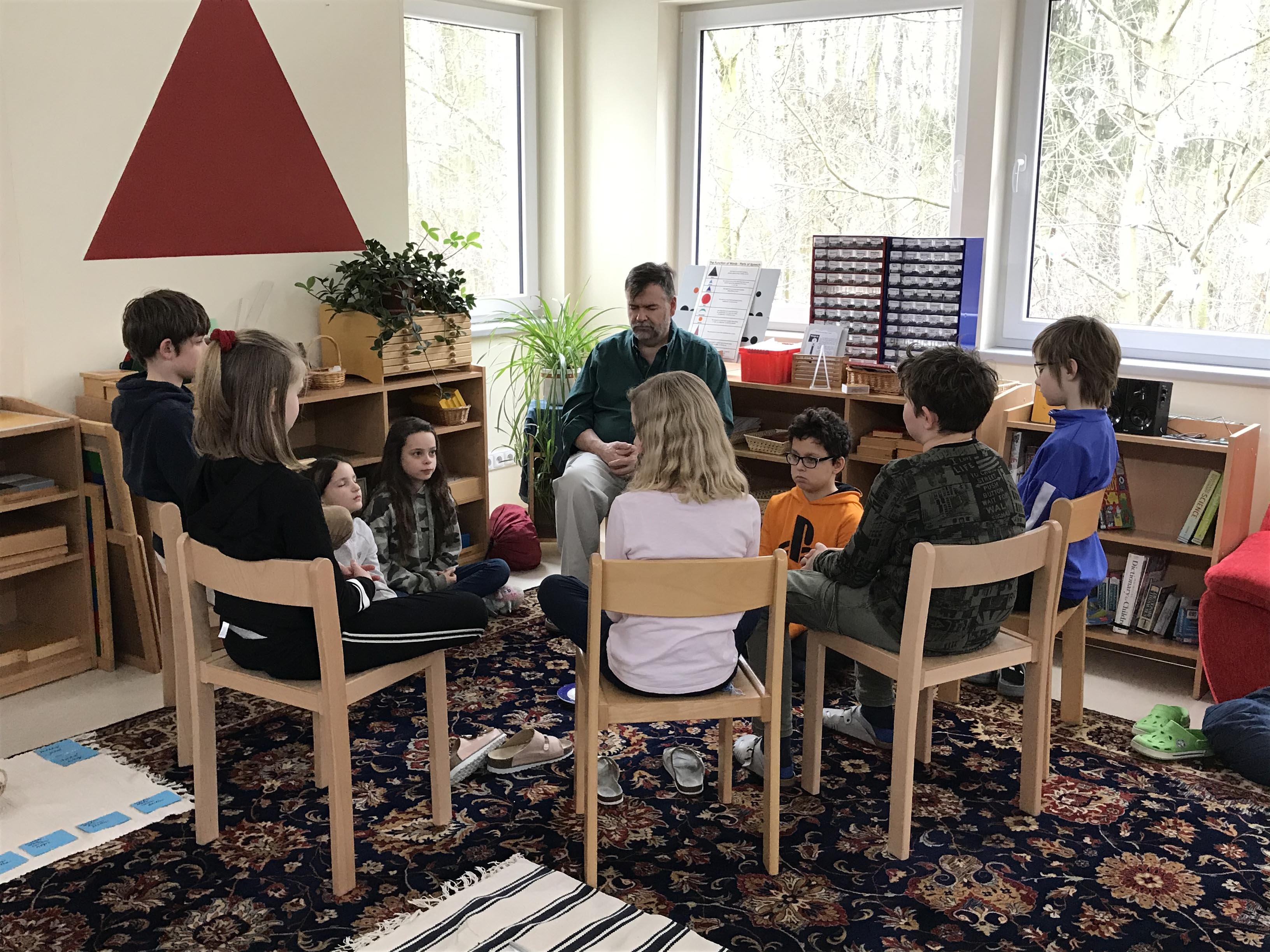 Meditace jako součást výuky v Montessori škole